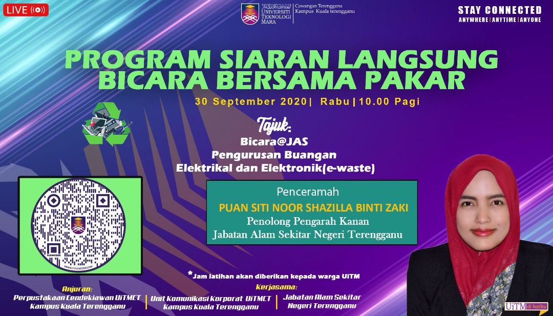 Program Siaran Langsung Bicara Bersama Pakar – Bicara@JAS Pengurusan Buangan Elektrikal & Elektronik (e-waste)