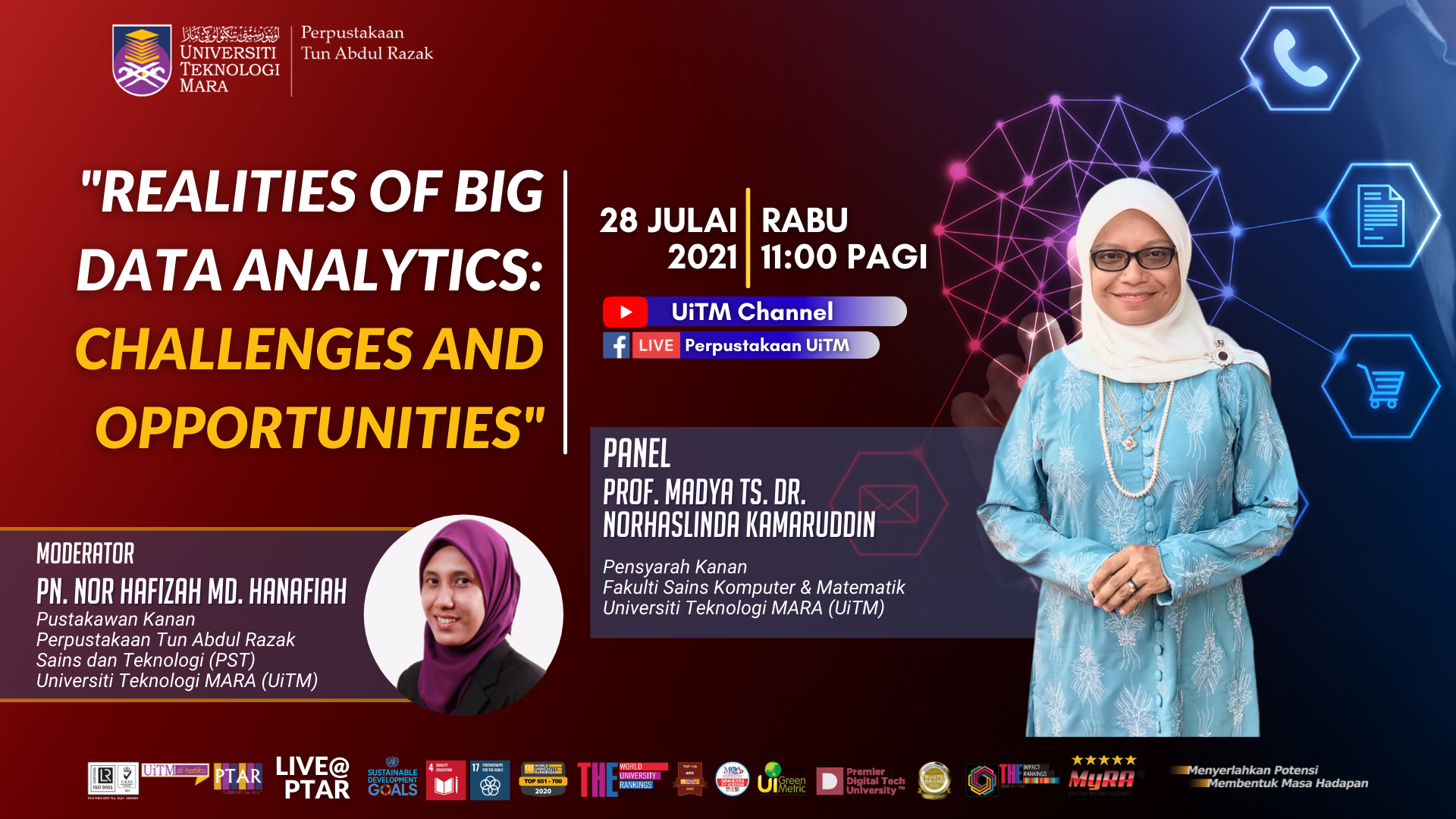 JEMPUTAN KE PROGRAM LIVE@PTAR  “REALITIES OF BIG DATA ANALYTICS: CHALLENGES AND OPPORTUNITIES”