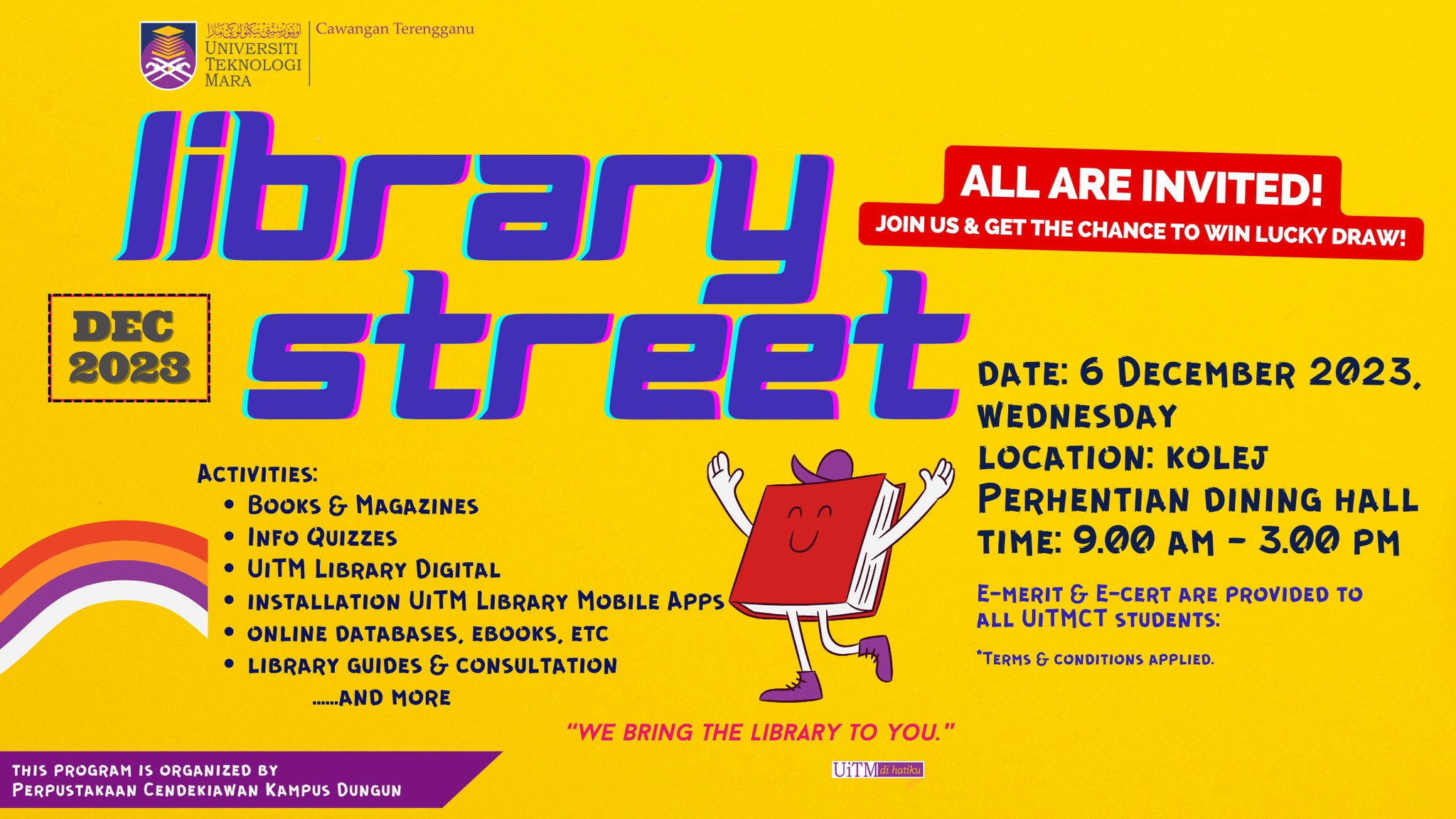 Program Library Street UiTMCT (Disember 2023)