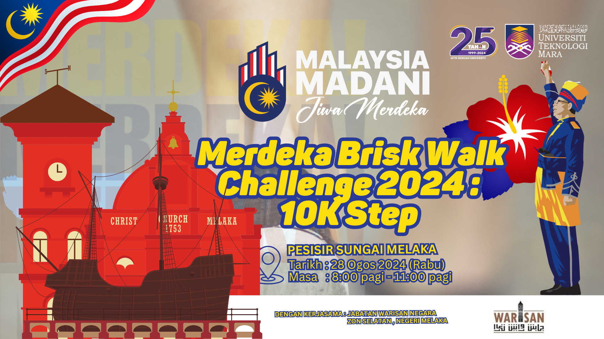 Brisk Walk Challenge 2024 10K Steps – Tema Semarak Merdeka