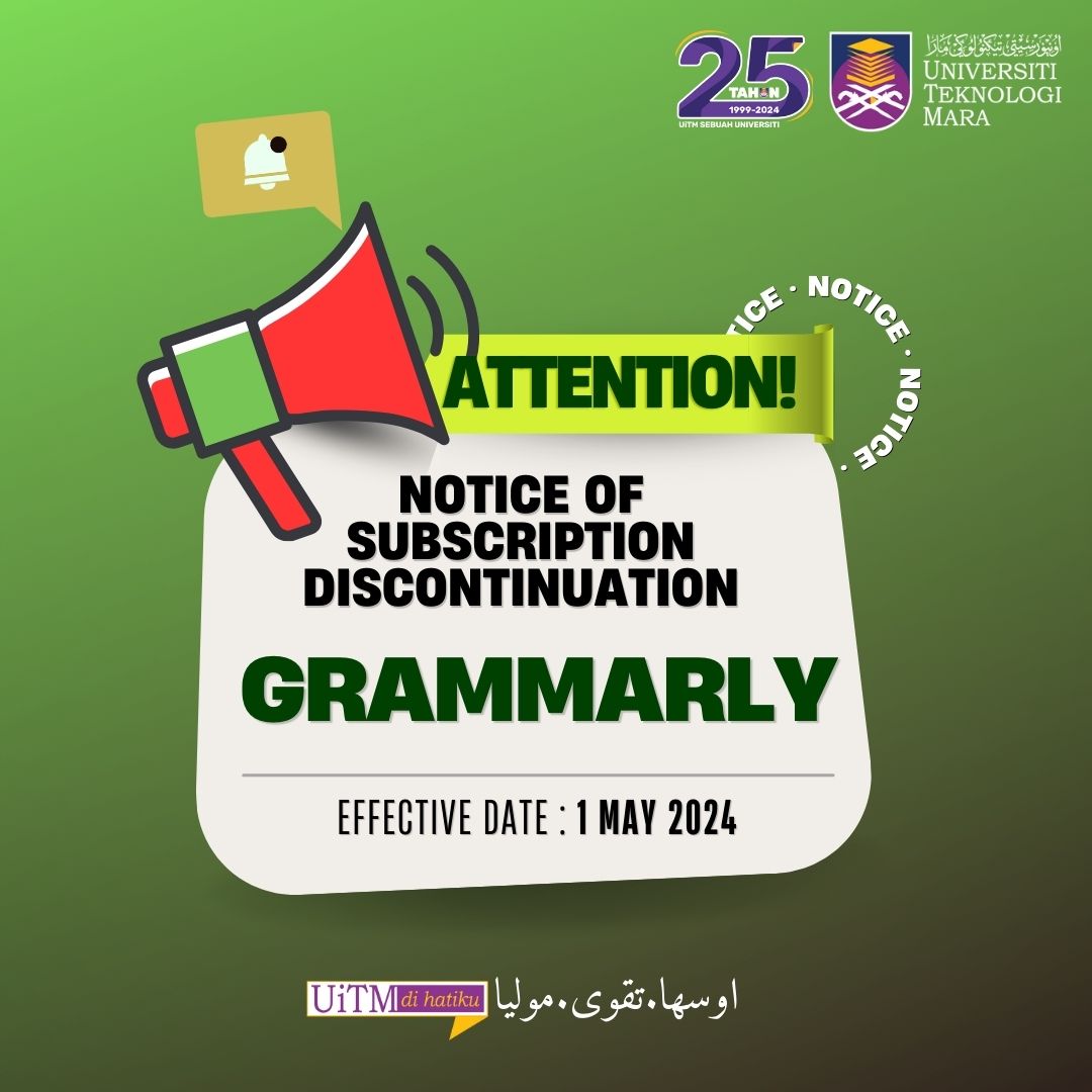 Notice of Subscription Discontinuation: Grammarly