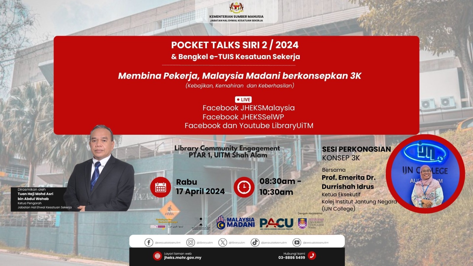 Pocket Talks 2 : Membina Pekerja Malaysia Madani Berkonsepkan 3K