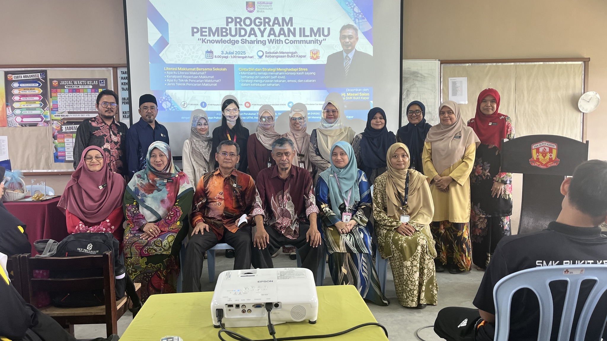 Program Knowledge Sharing with Community bersama SMK Bukit Kapar