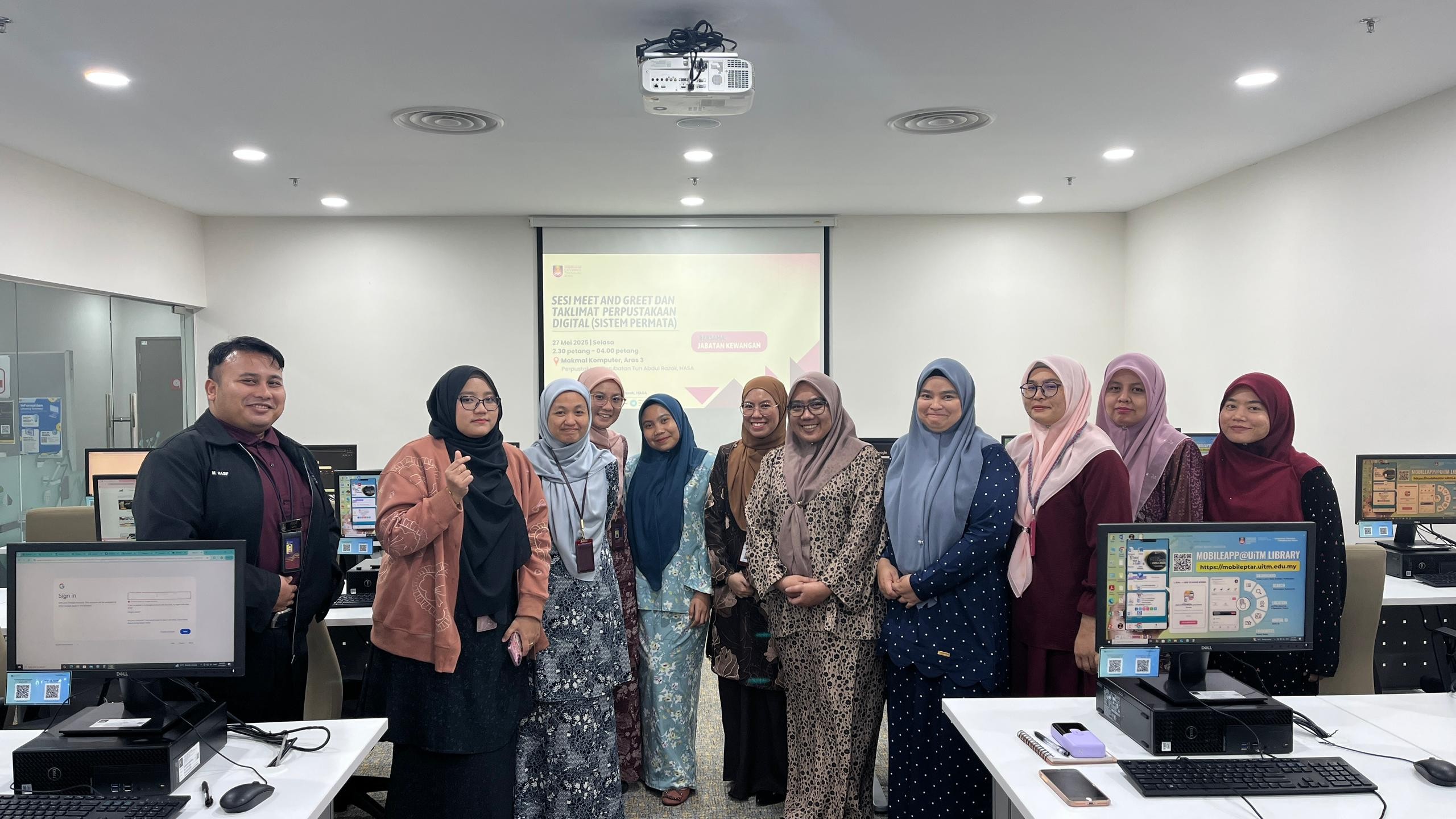 Sesi Meet and Greet dan Taklimat Perpustakaan Digital (PERMATA) Bersama Jabatan Kewangan