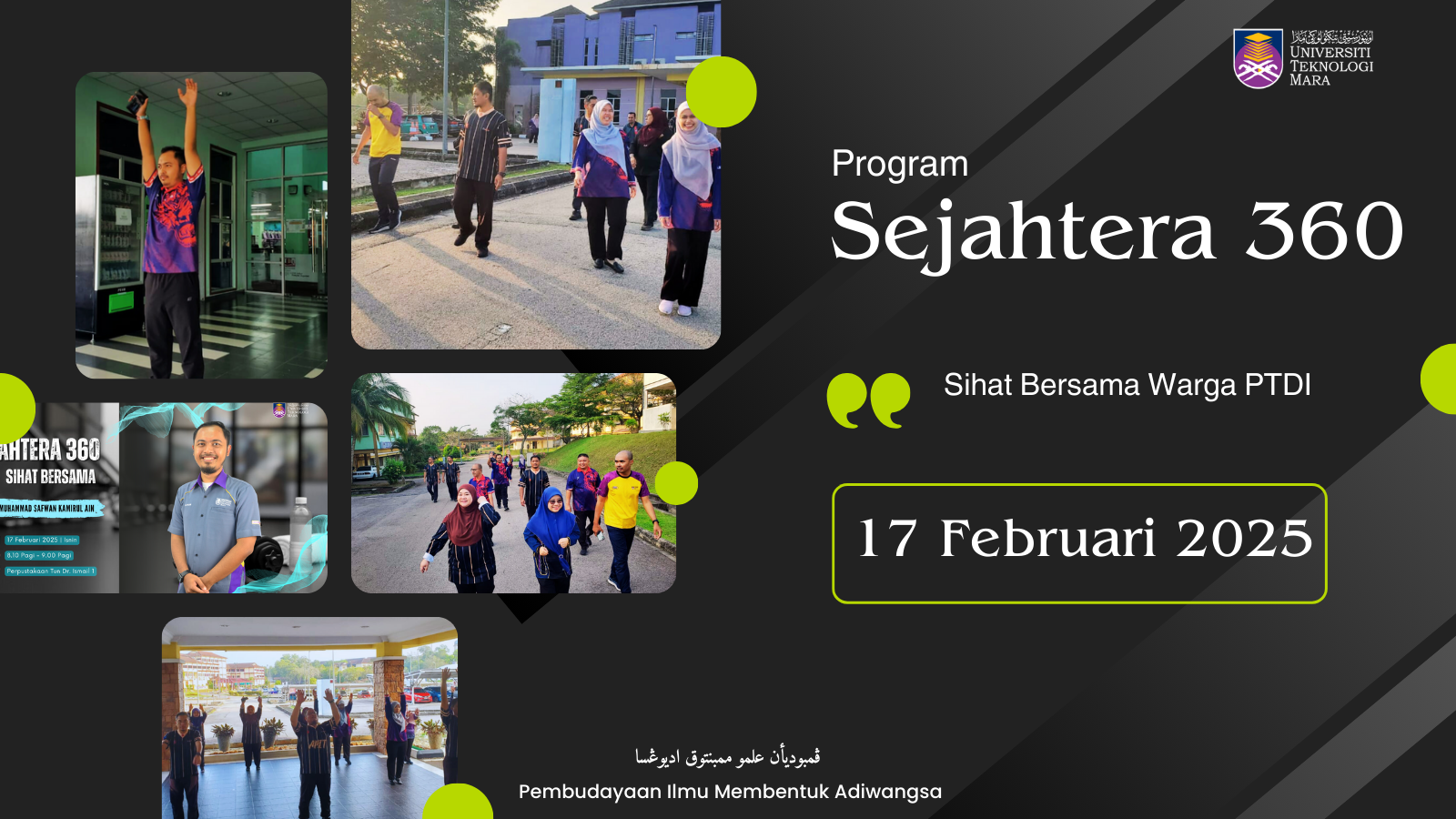 Program Sejahtera 360 : Sihat Bersama Staf PTDI - Siri 3/2025