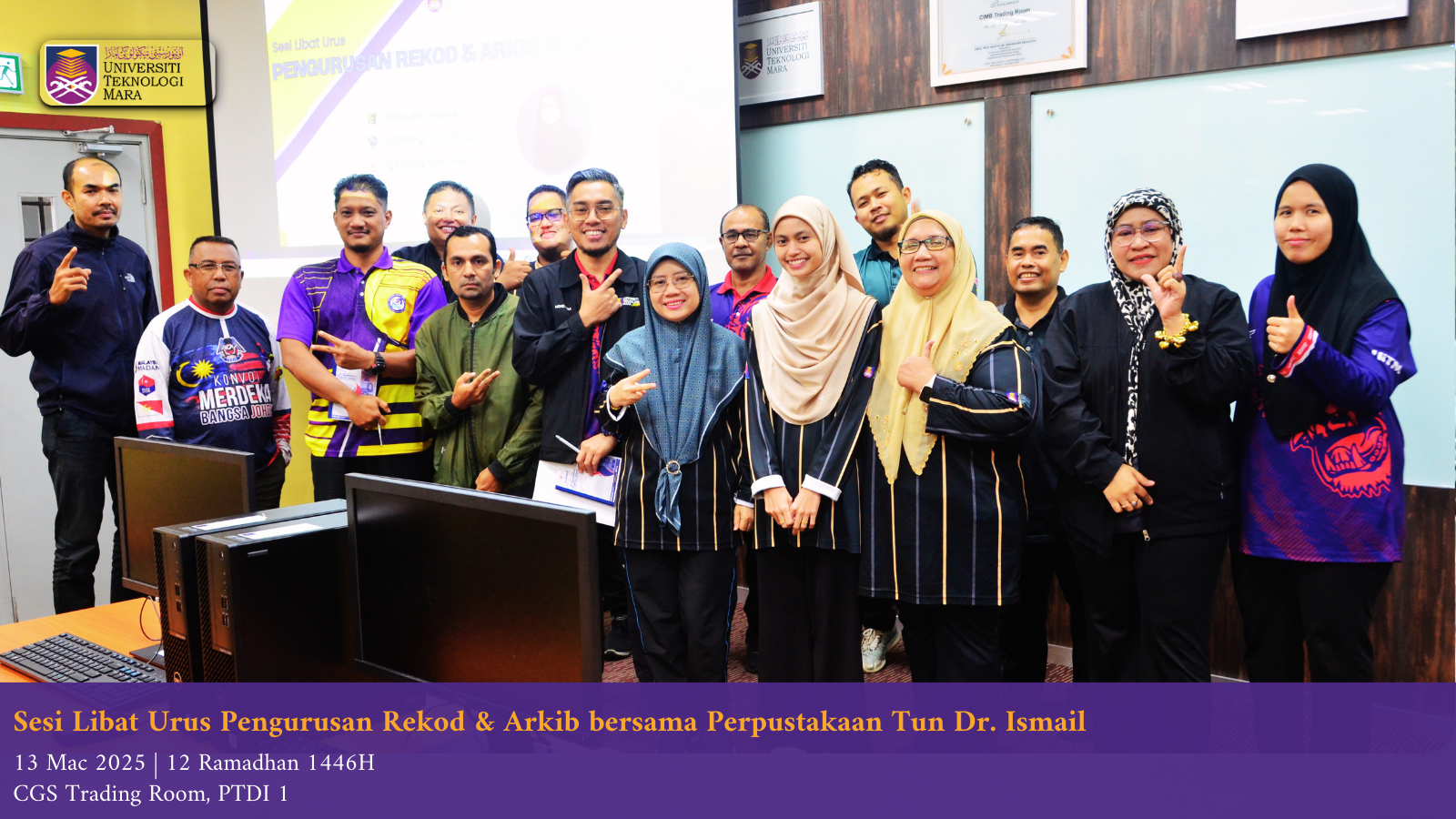 Sesi Libat Urus Pengurusan Rekod & Arkib bersama Perpustakaan Tun Dr. Ismail