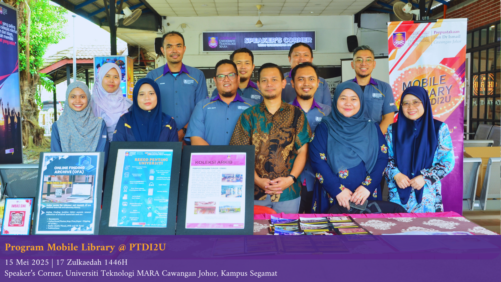 Perpustakaan Bergerak PTDI2U Tarik Perhatian Warga Kampus