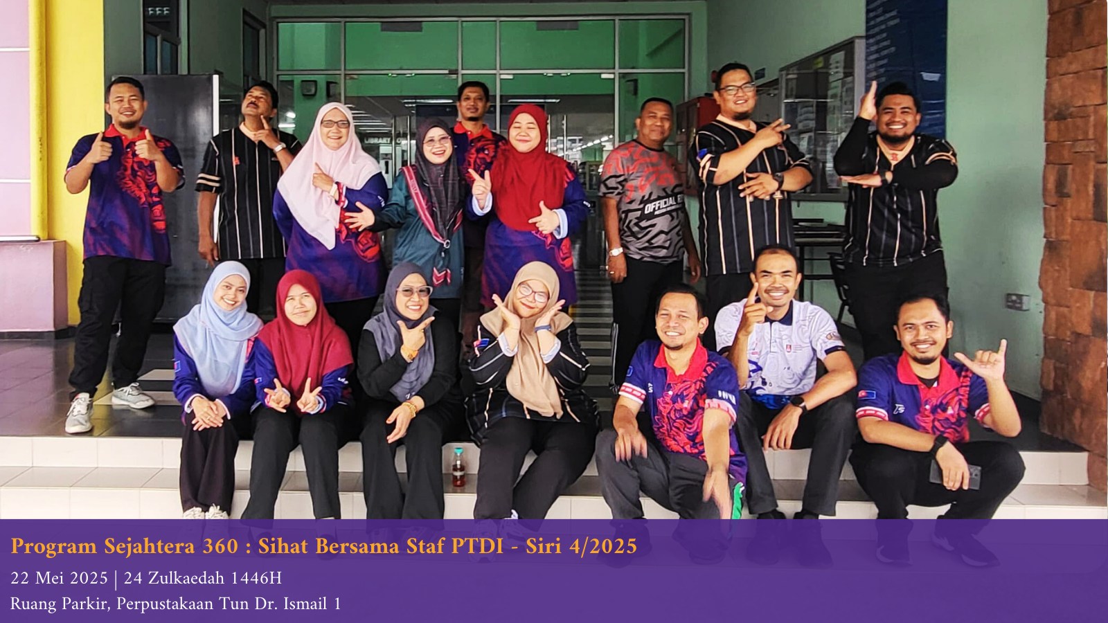 Program Sejahtera 360: Sihat Bersama Warga PTDI – Siri 4/2025 Jayakan Gaya Hidup Sihat di Tempat Kerja