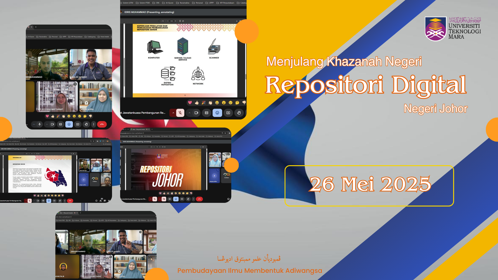 Menjulang Khazanah Negeri: Usaha Bersama Pembangunan Repositori Digital Koleksi Johor