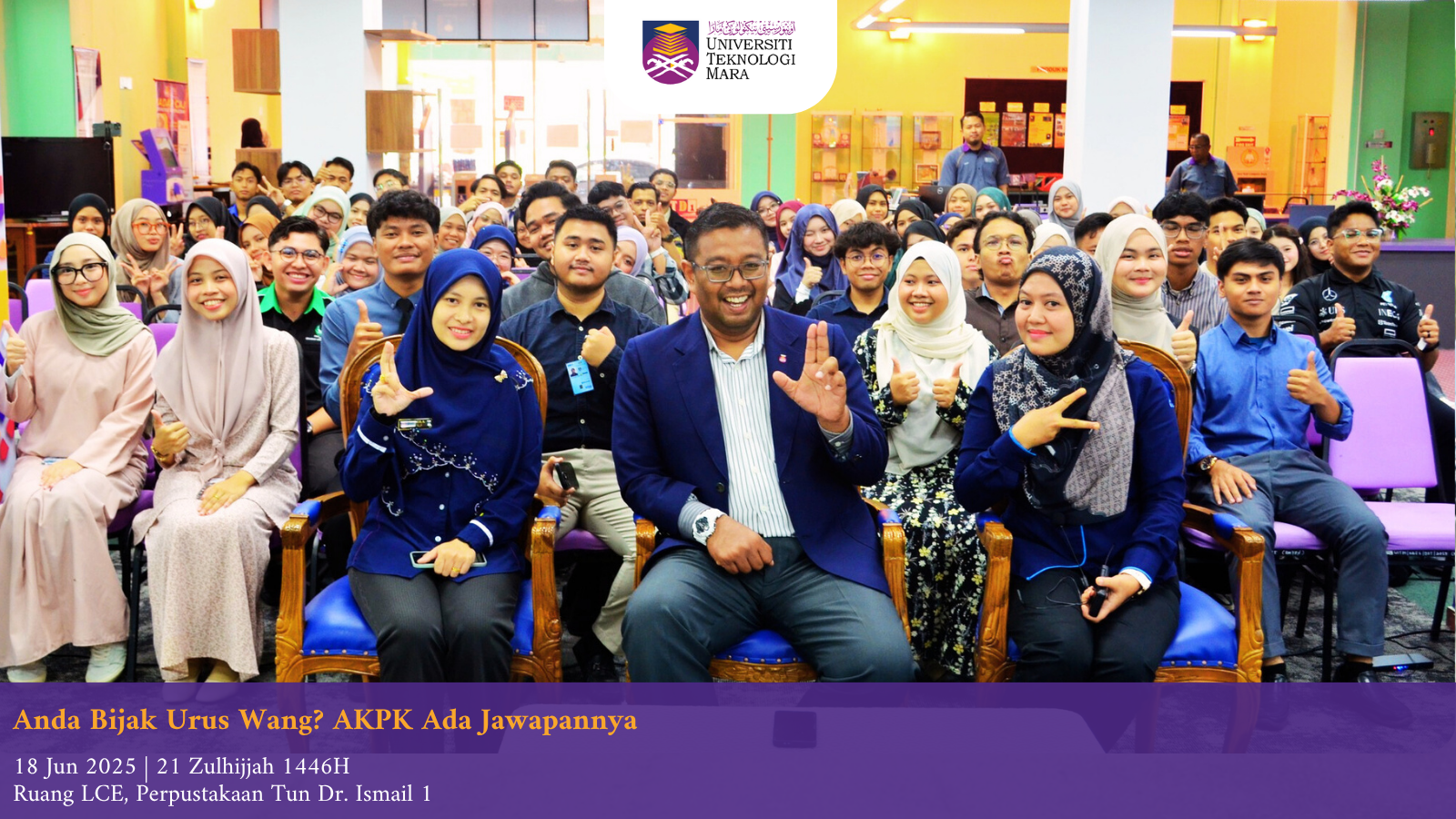Dompet Sihat, Hidup Selamat : AKPK Didik Warga Kampus Urus Kewangan Bijak
