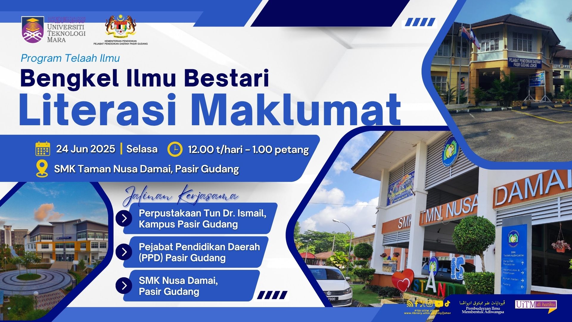 Program Telaah Ilmu : Bengkel Ilmu Bestari Literasi Maklumat Perkasa Kemahiran Informasi Pelajar Di SMK Taman Nusa Damai