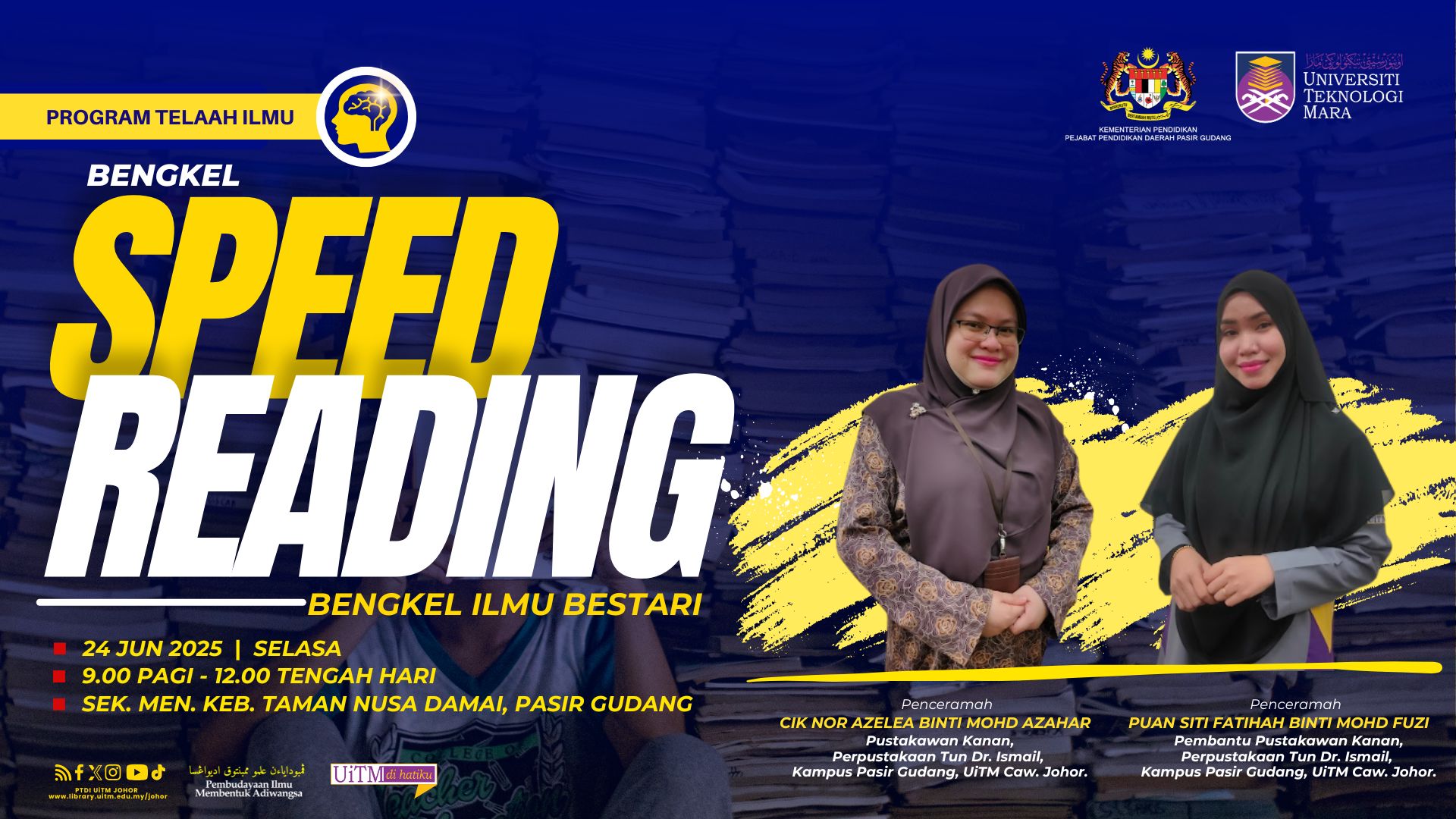 Bengkel Speed Reading Pekasa Kemahiran Membaca Cepat Di SMK Taman Nusa Damai