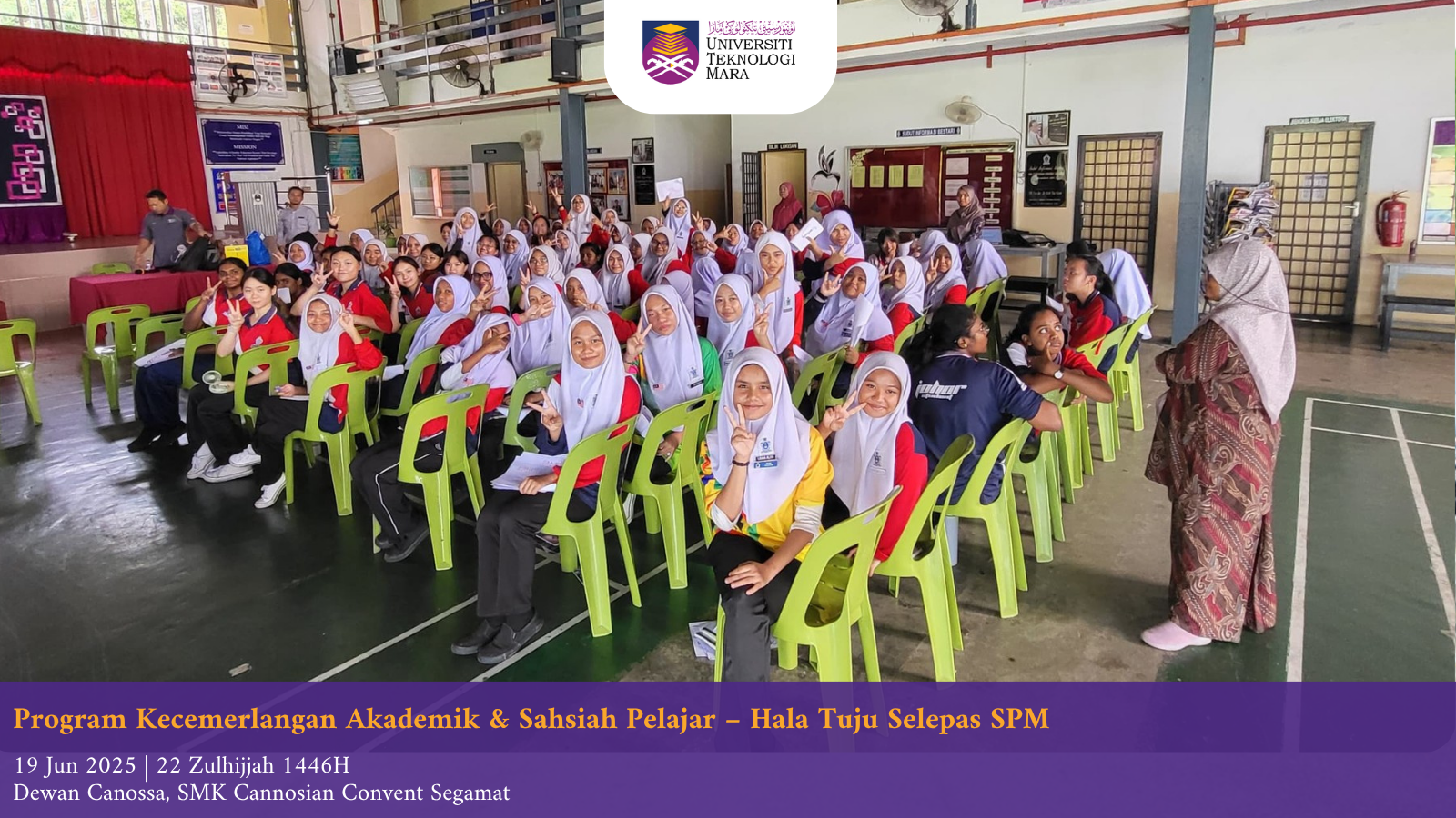 Dari Kelas ke Kehidupan : PTDI Bimbing Pelajar SMK Canossian Convent Tentukan Hala Tuju Lepas SPM