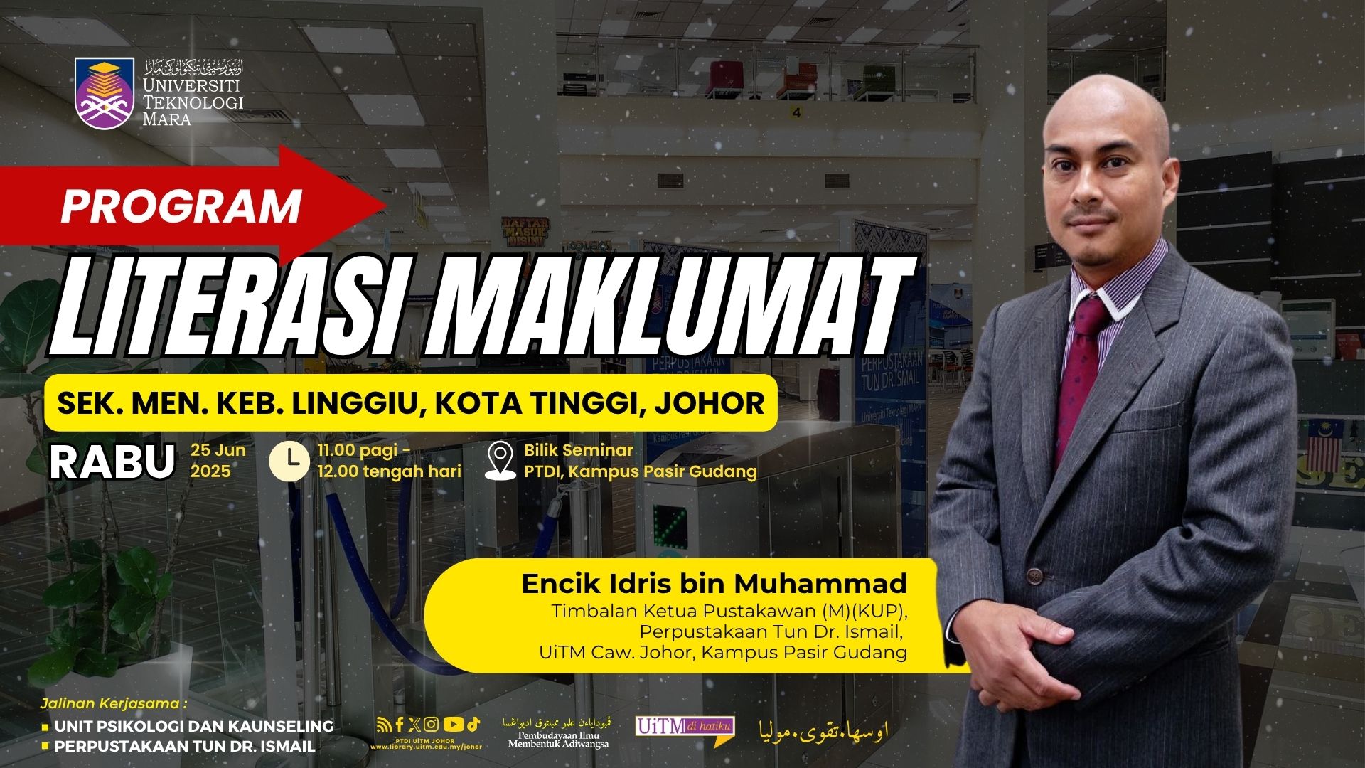 Sekitar Program Literasi Maklumat Bersama SMK Linggiu Kota Tinggi, Johor