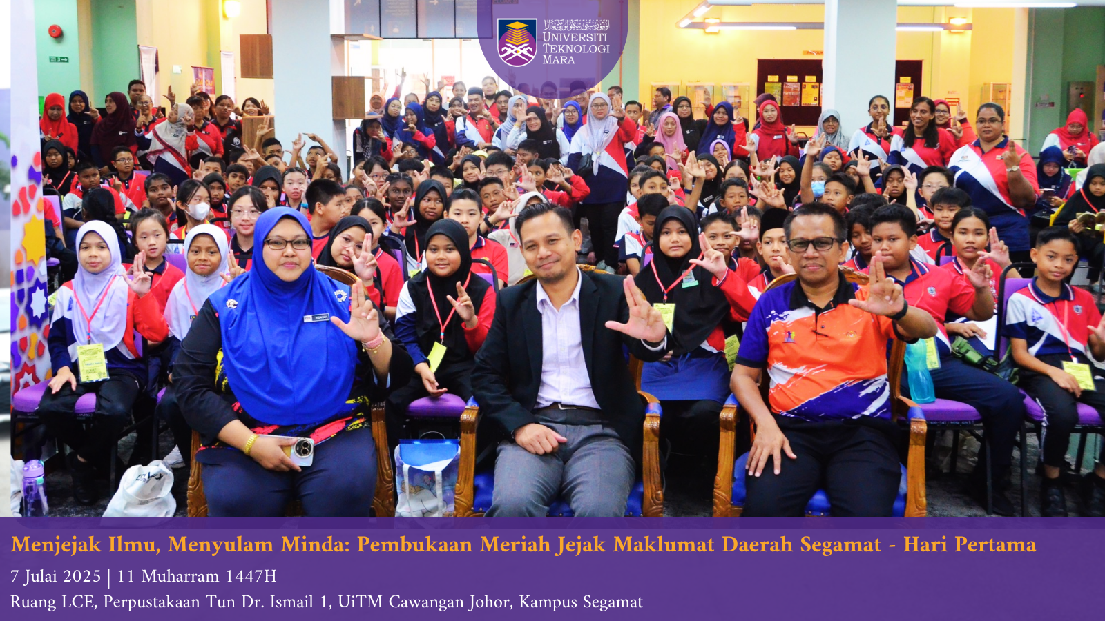 Menjejak Ilmu, Menyulam Minda: Pembukaan Meriah Jejak Maklumat Daerah Segamat - Hari Pertama