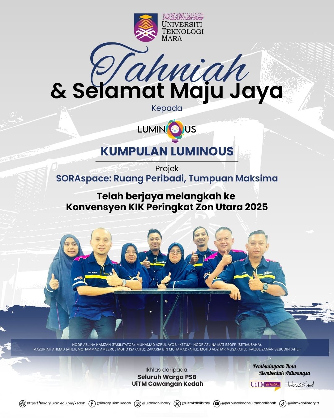 Tahniah Kumpulan KIK LUMINOUS ke Konvensyen KIK Peringkat Zon Utara 2025