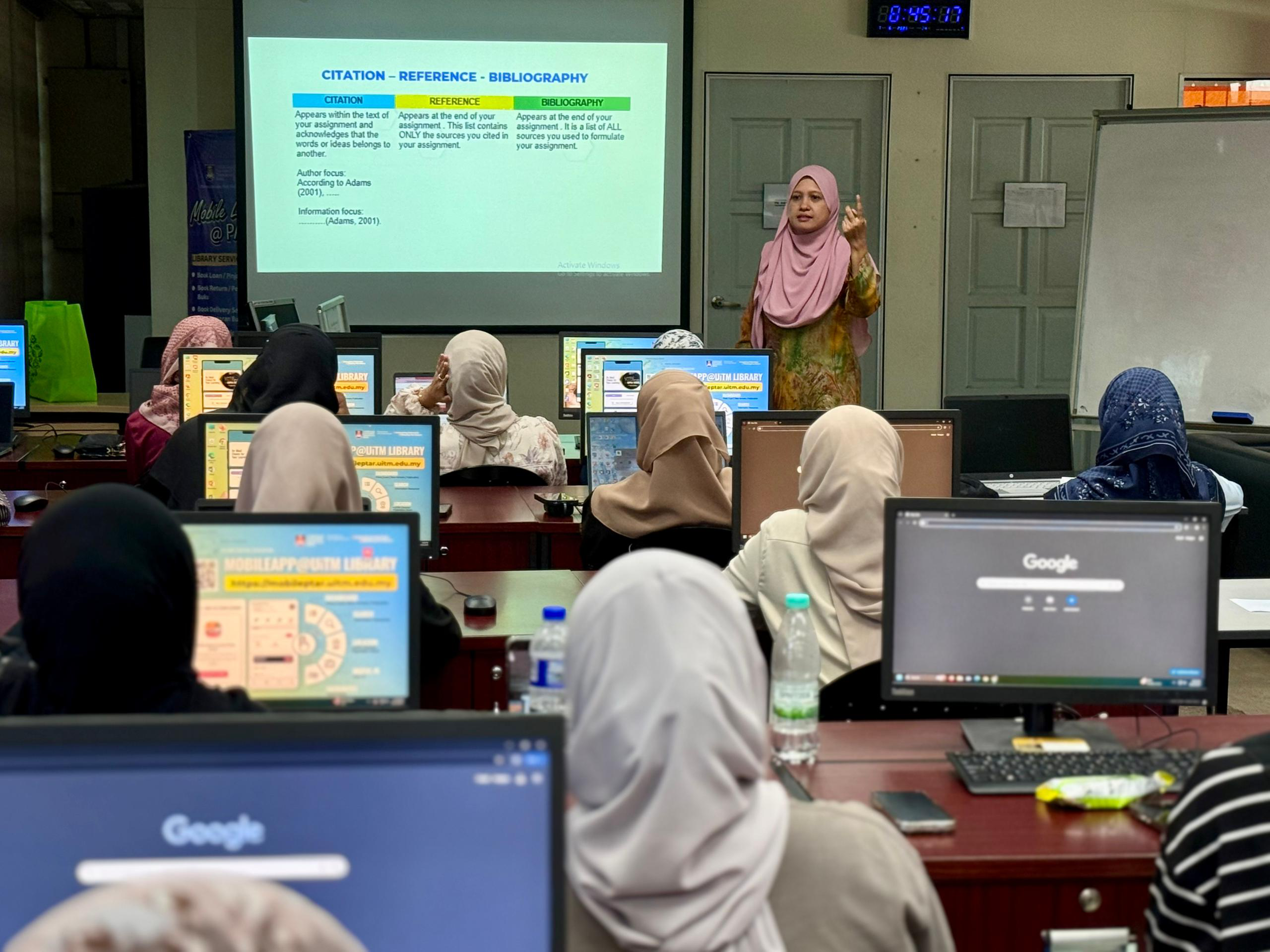 Kelas Literasi Maklumat @PTAR Alam Bina “Celik Digital, Subur Budaya Ilmu” Perpustakaan Tun Abdul Razak (PTAR)