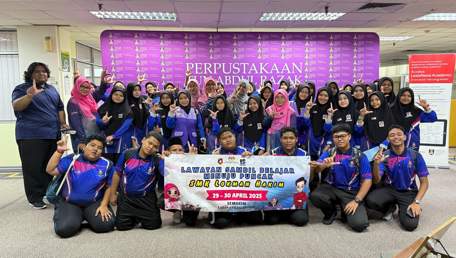 Lawatan Ilmiah SMK Lokman Hakim, Felda Loke Kheng, Kota Tinggi Johor Ke Perpustakaan Undang-Undang, UiTM Shah Alam