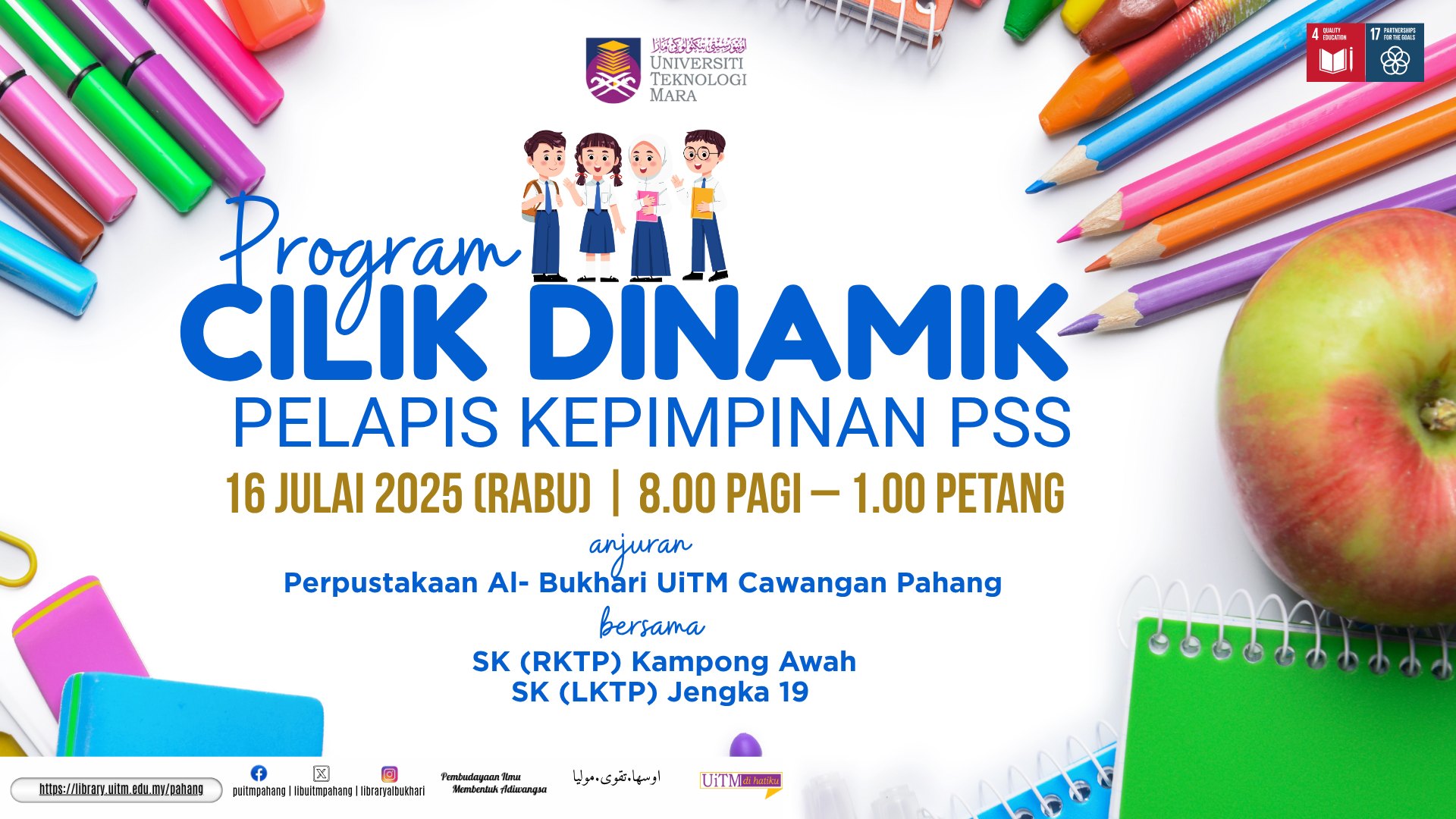 Program Cilik Dinamik Lahirkan Pelapis Kepimpinan Pusat Sumber Sekolah