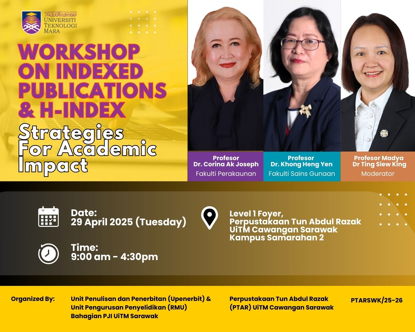 Workshop On Indexed Publications & H-Index: Strategies For Academic Impact