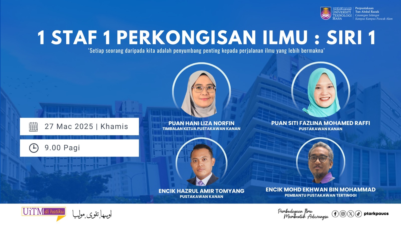1 STAF 1 PERKONGSIAN ILMU : SIRI 1