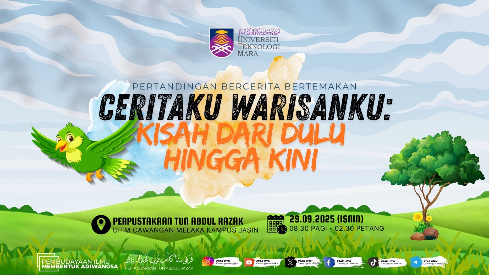 Program Pembudayaan Ilmu: Pertandingan Bercerita bertemakan "Ceritaku, Warisanku: Kisah Dari Dulu Hingga Kini"