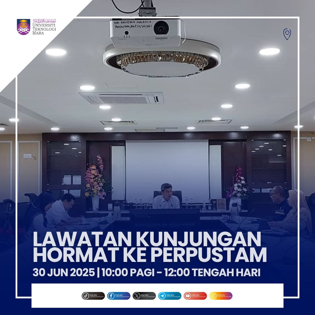 PTAR UiTM Melaka Adakan Kunjungan Hormat ke PERPUSTAM