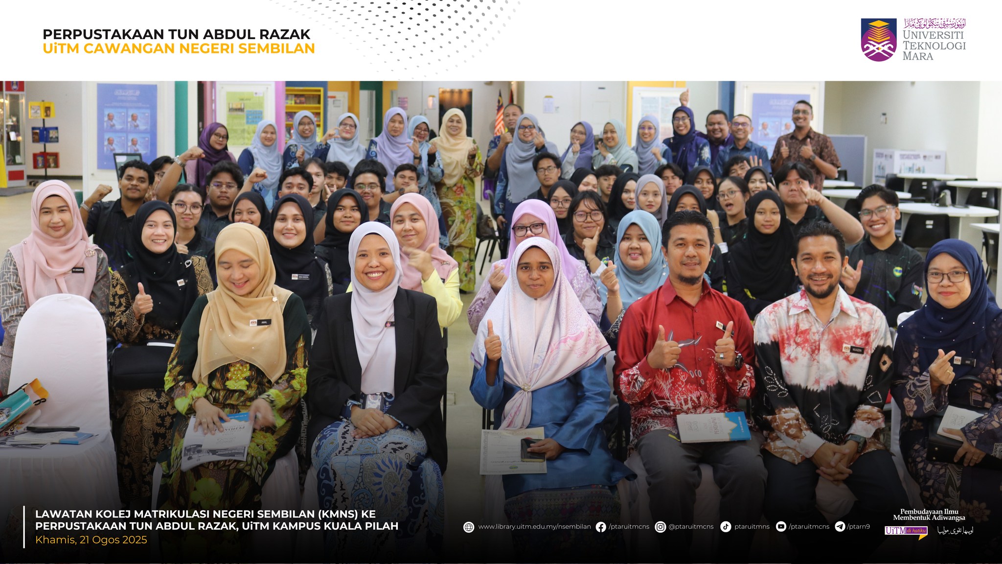 Lawatan Kolej Matrikulasi Negeri Sembilan(KMNS) ke PTAR Kampus Kuala Pilah 