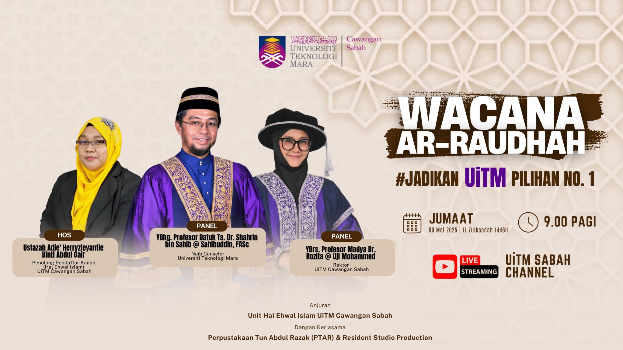 Wacana Ar-Raudhah: “Jadikan UiTM Pilihan No.1” Buktikan Komitmen Transformasi Pendidikan