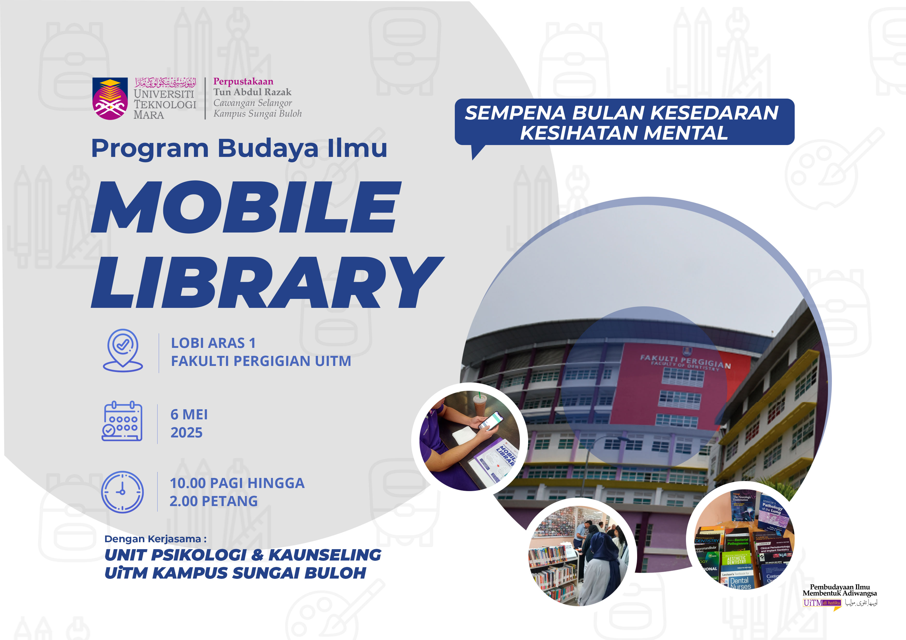 Mobile Library Sempena Bulan Kesedaran Kesihatan Mental