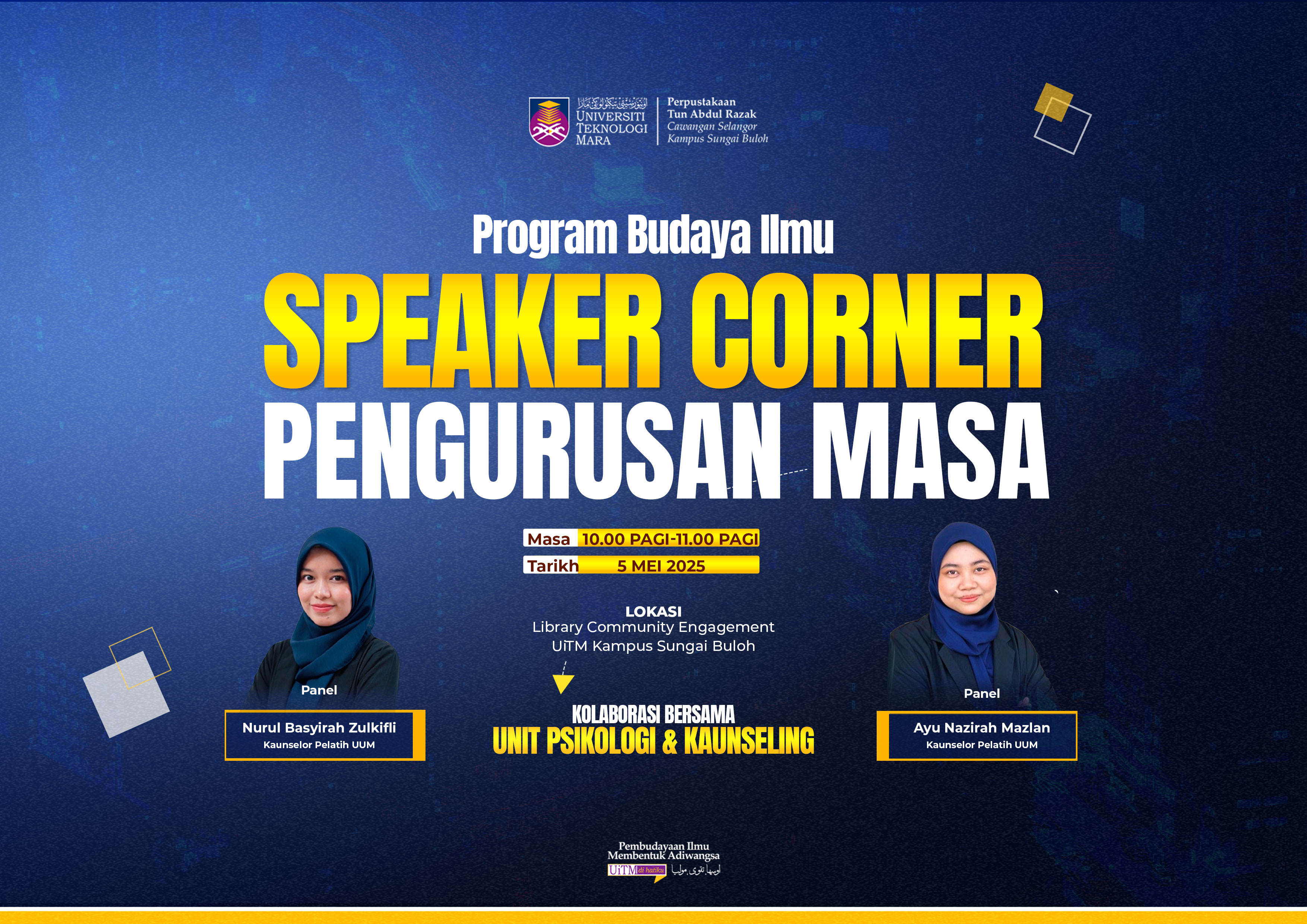 Program Speaker Corner: Pengurusan Masa