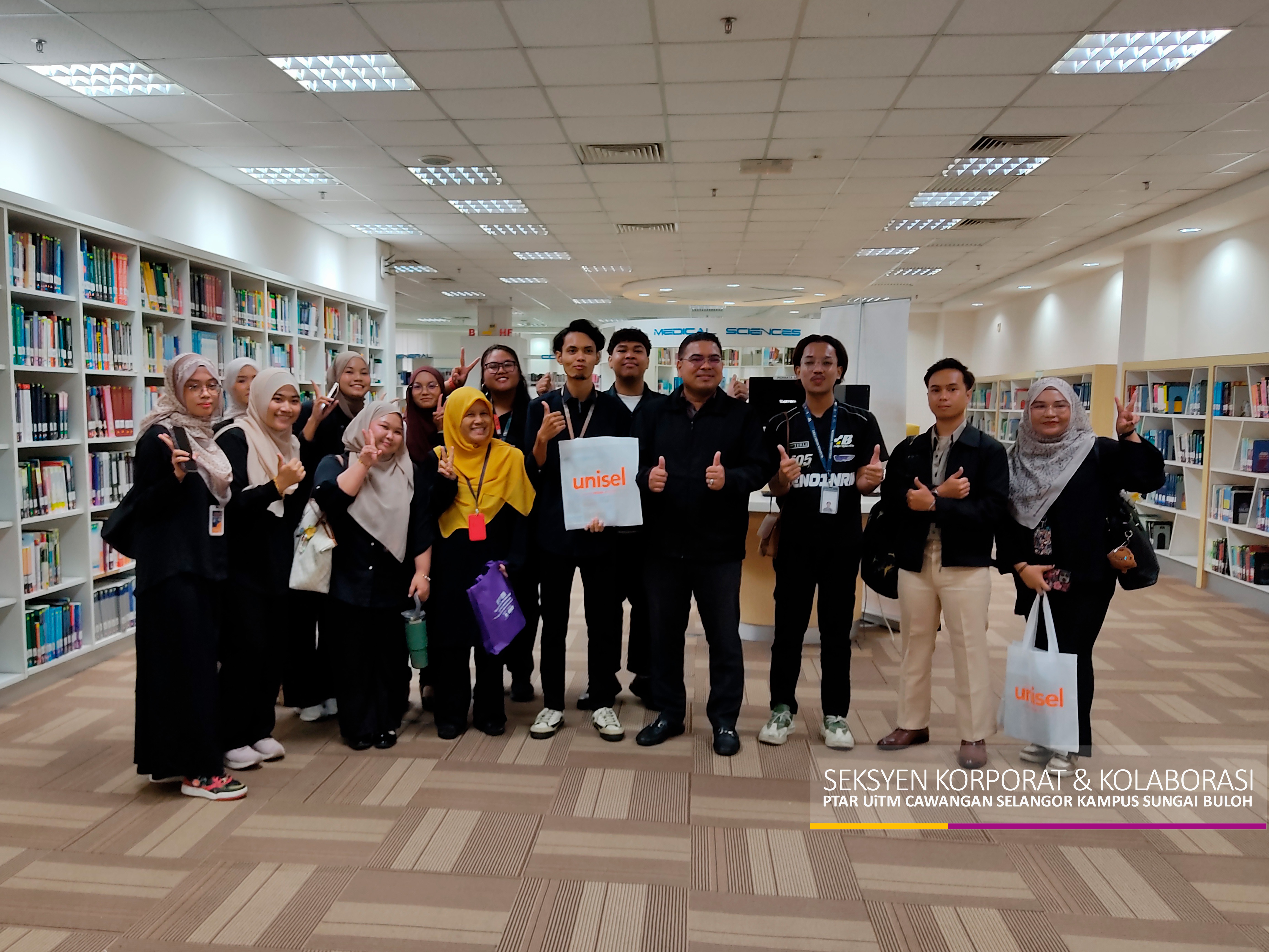 Lawatan Akademik Universiti Selangor (UNISEL) ke PTAR UiTM Kampus Sungai Buloh