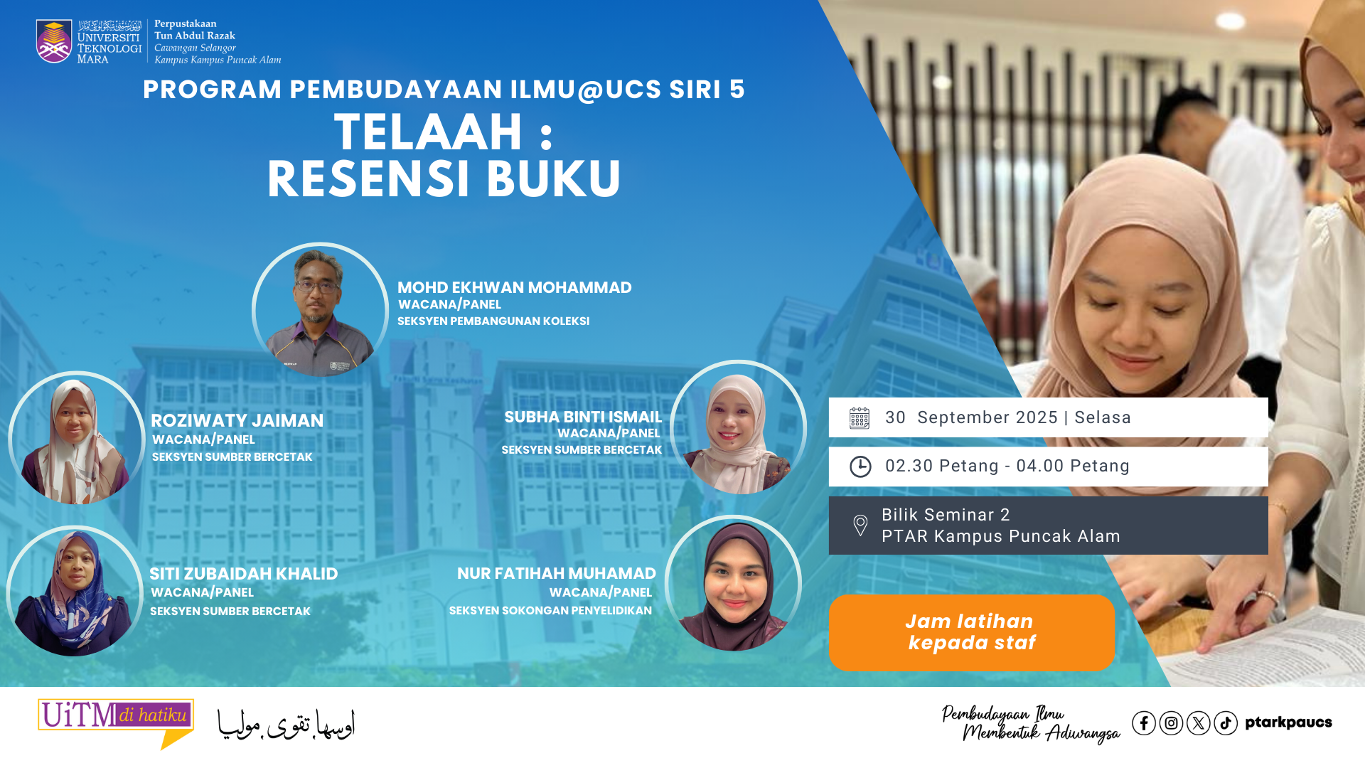 PROGRAM TELAAH : RESENSI BUKU, SIRI 5