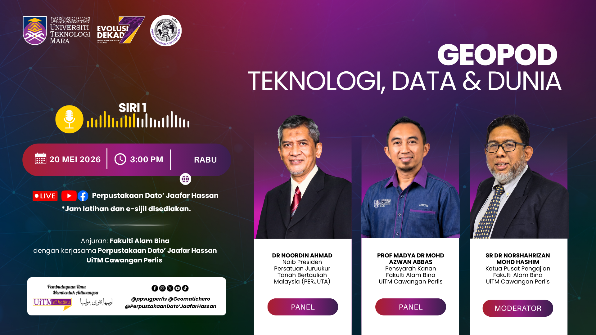 GeoPod 1: Teknologi, data dan dunia
