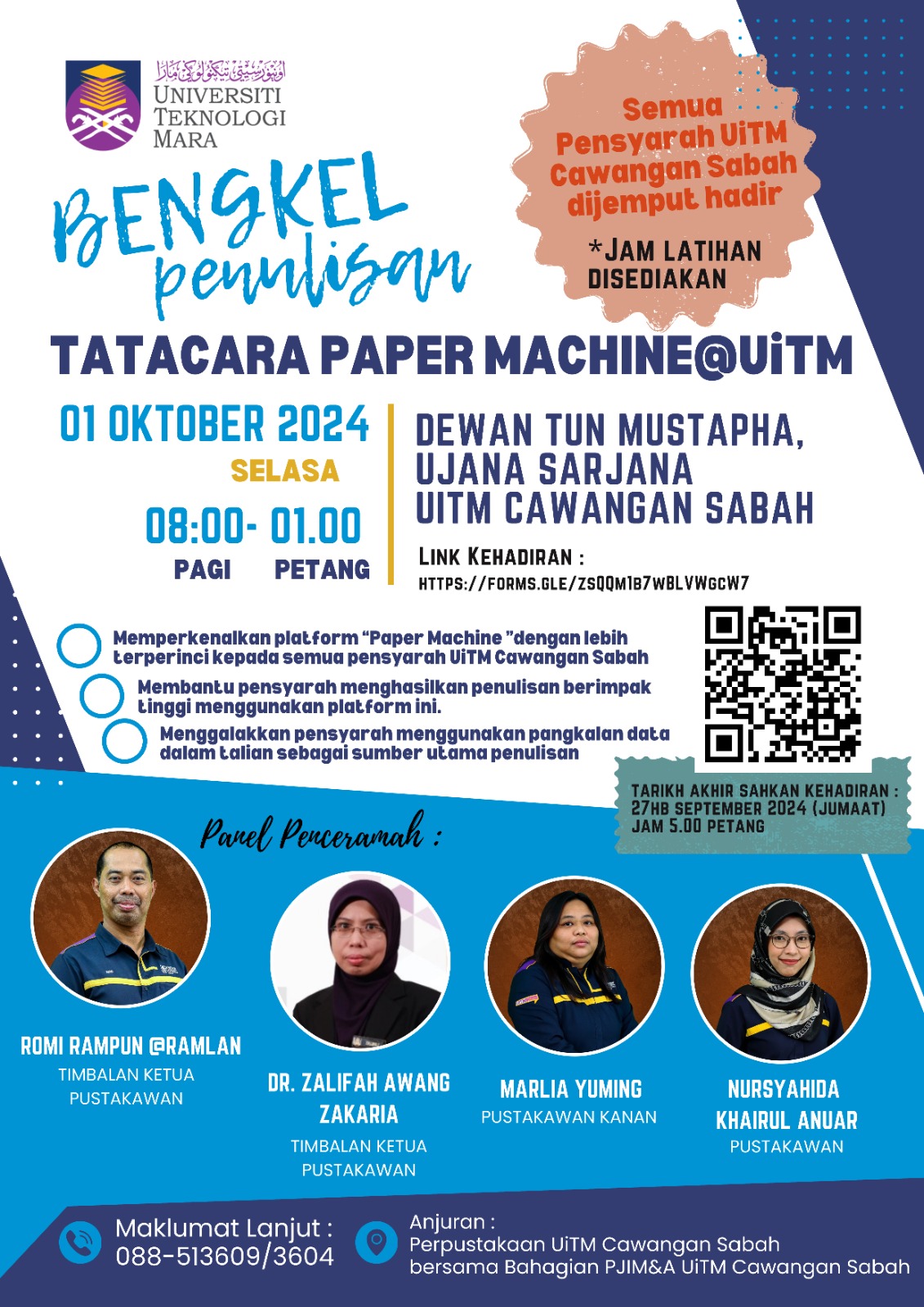 JEMPUTAN BENGKEL TATACARA PAPER MACHINE@UiTM