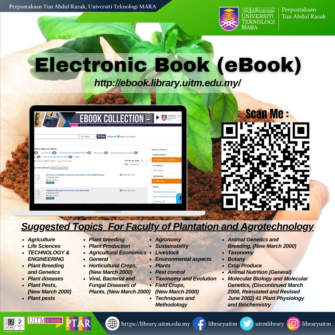 Discover our eResources on Faculty of Plantation and Agrotechnology eBook