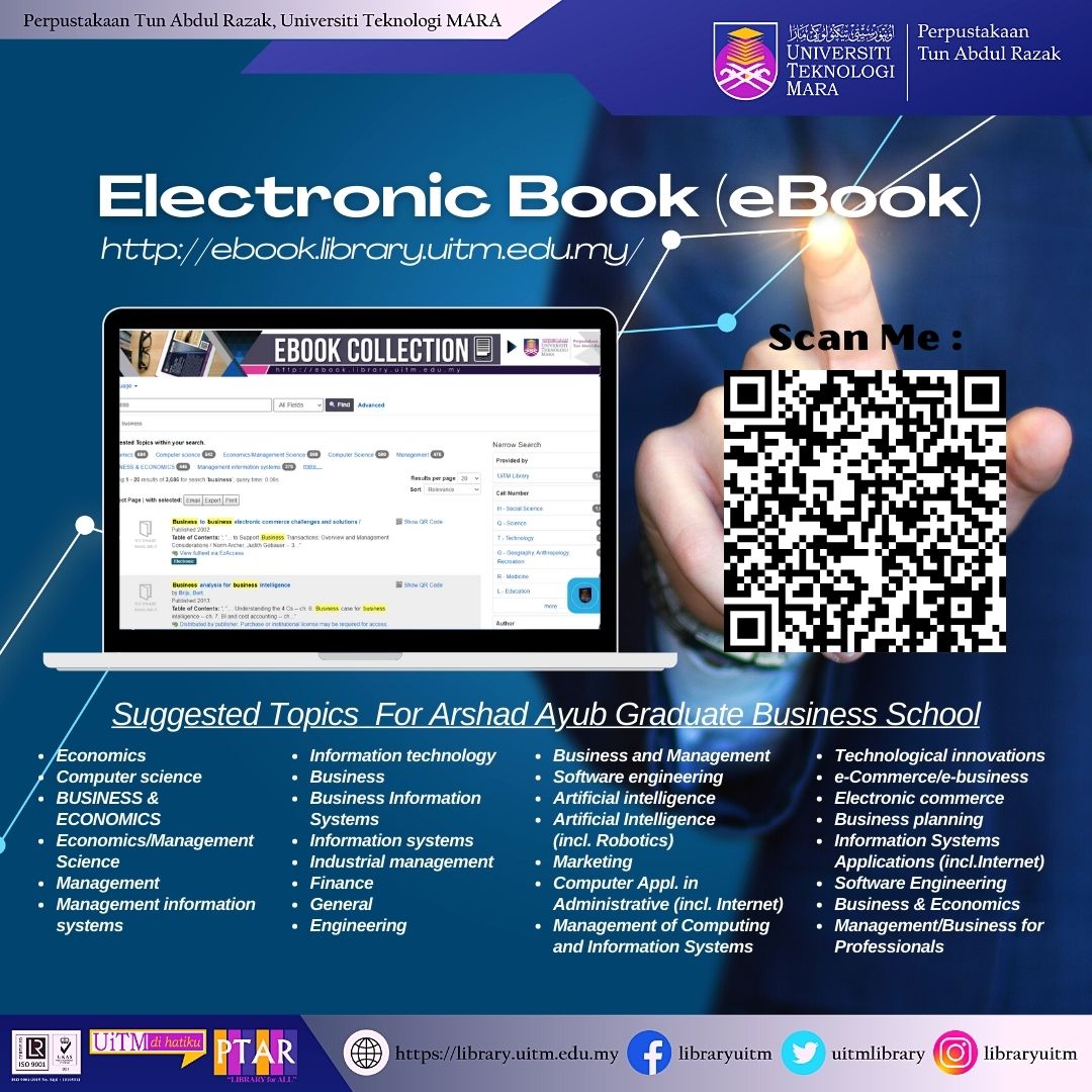 Discover our eResources on Arshad Ayub Graduate Business School eBook