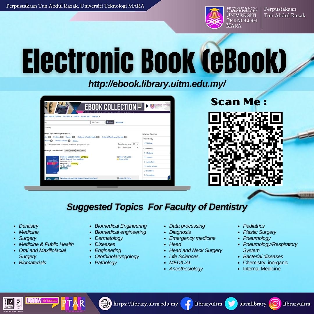 Discover our eResources on Faculty of Dentistry eBook