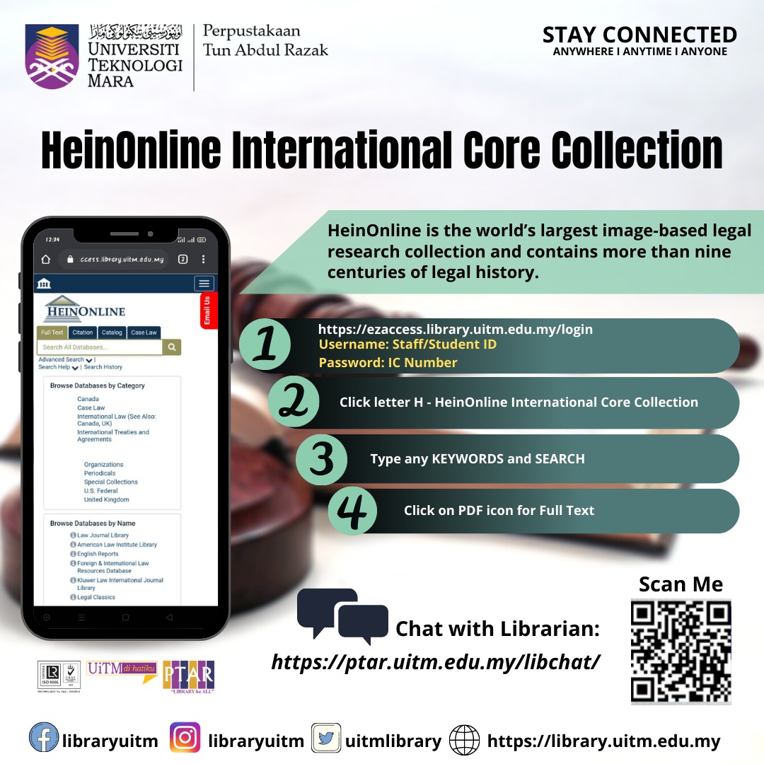 Discover Our eResources : HeinOnline International Core Collection