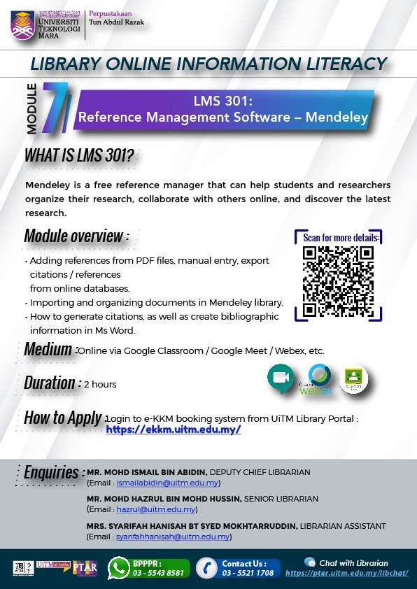 LMS301: Library Management Software (Mendeley)