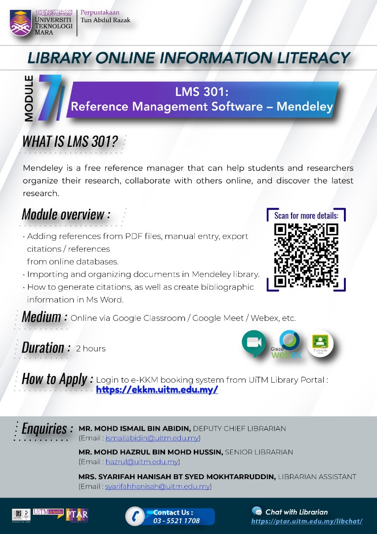 eResources eKKM LMS301: Library Management Software (Mendeley)