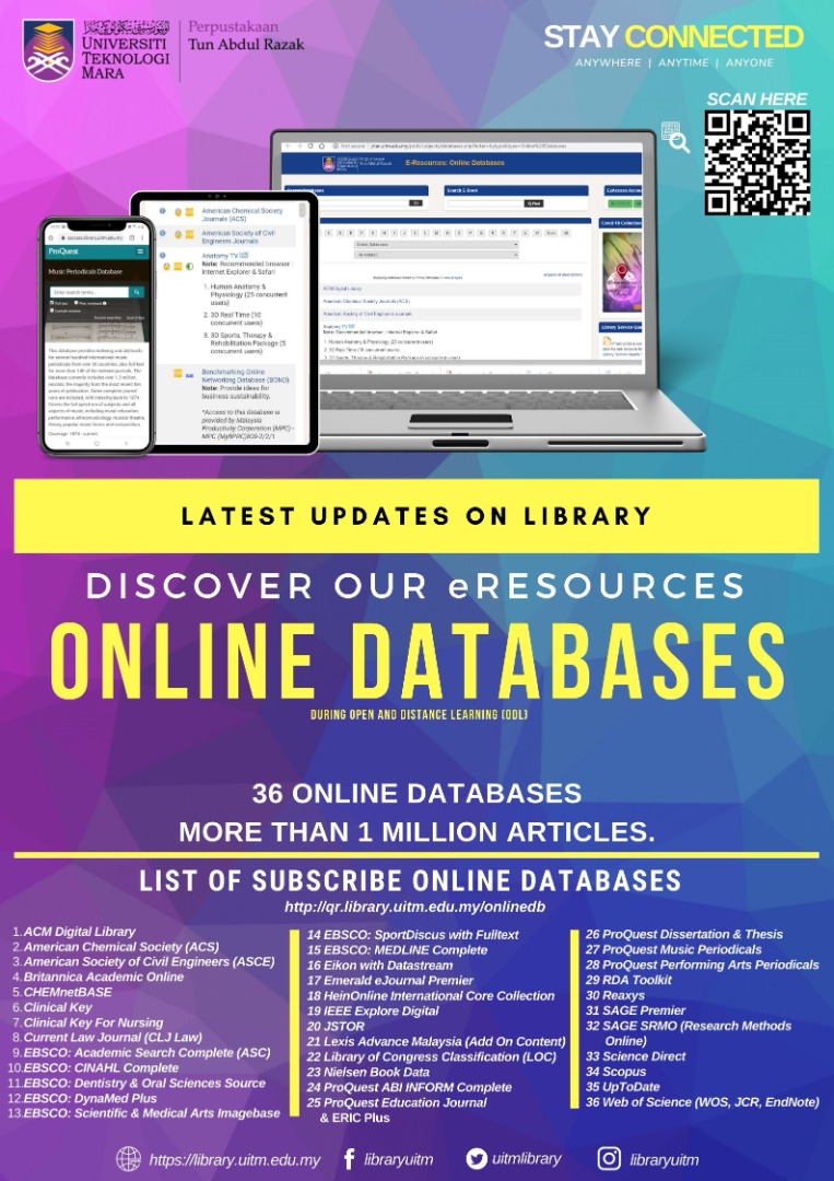 Discover Our Eresource Online Database Uitm Library