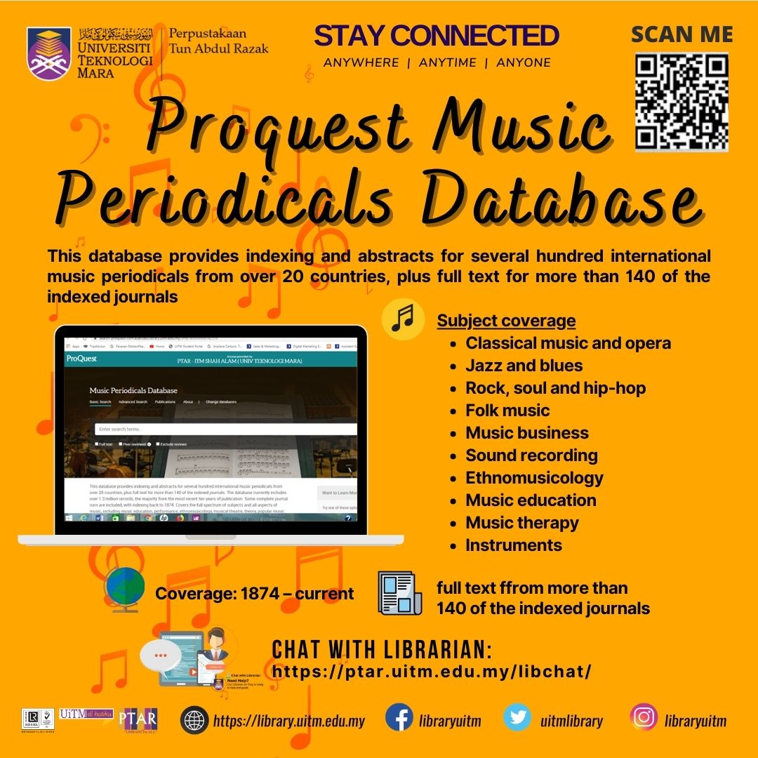 Discover our eResources : ProQuest  Music Periodicals Database