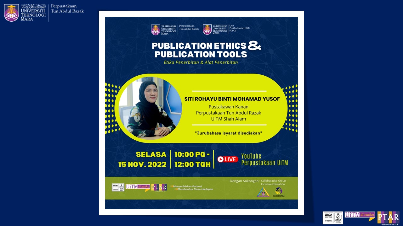 Publication Ethics & Publication Tools
