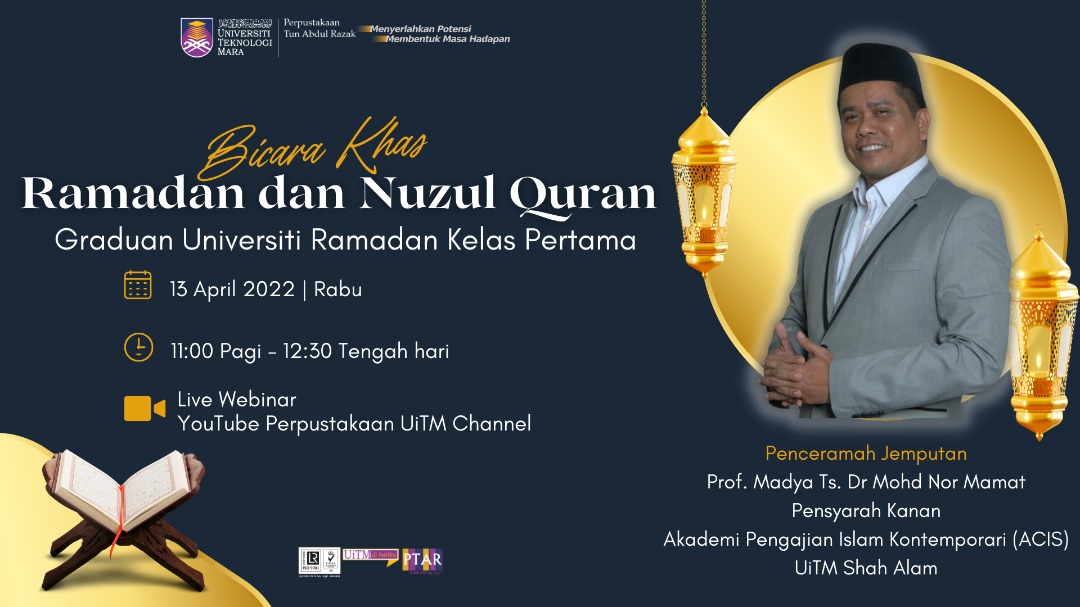 Program Live@PTAR Bicara Khas Ramadan dan Nuzul Quran