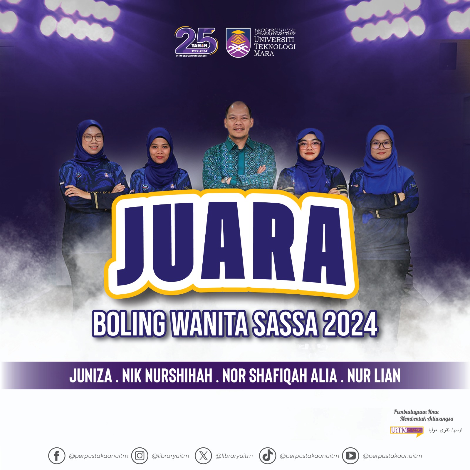 Pasukan Boling Wanita UiTM Dinobatkan Juara SASSA 2024