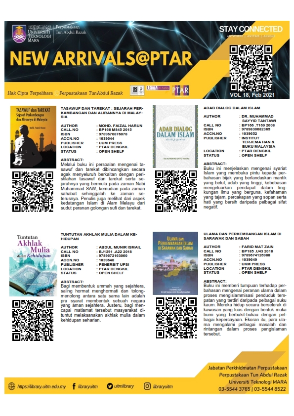 New Arrivals February 2021 - UiTM Library