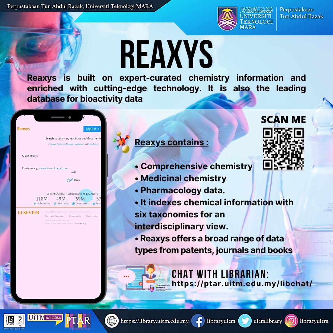 Discover eResources Reaxys 
